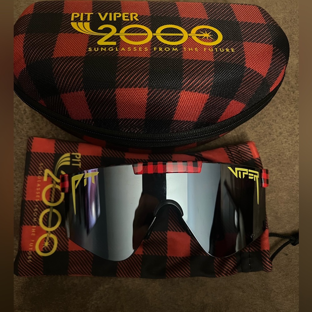 Pit Viper Travis Pastrana Party in Plaid edition sunglasses